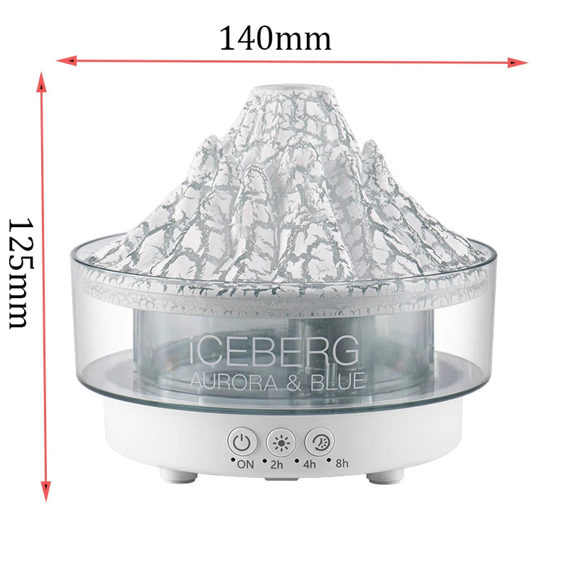 Volcano Flame Diffuser Essential Oil Diffusers for Home Bedroom Air Humidifier Remote Control 7 Colours Lights Timer shutdown