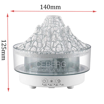 Volcano Flame Diffuser Essential Oil Diffusers for Home Bedroom Air Humidifier Remote Control 7 Colours Lights Timer shutdown