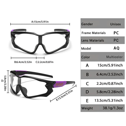 POAT Brand Photochromic Eyewear for Men Women MTB Bike Bicycle Cycling Fishing Running Glasses New Style Sunglasses Sports