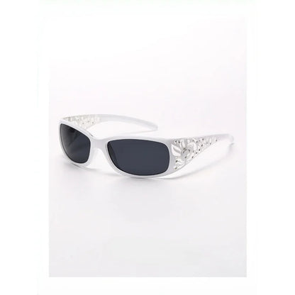 New Printed Diamond Studded Retro Cat Eye Women's Sunglasses Personalized And Trendy Outdoor Sun Protection Sunglasses