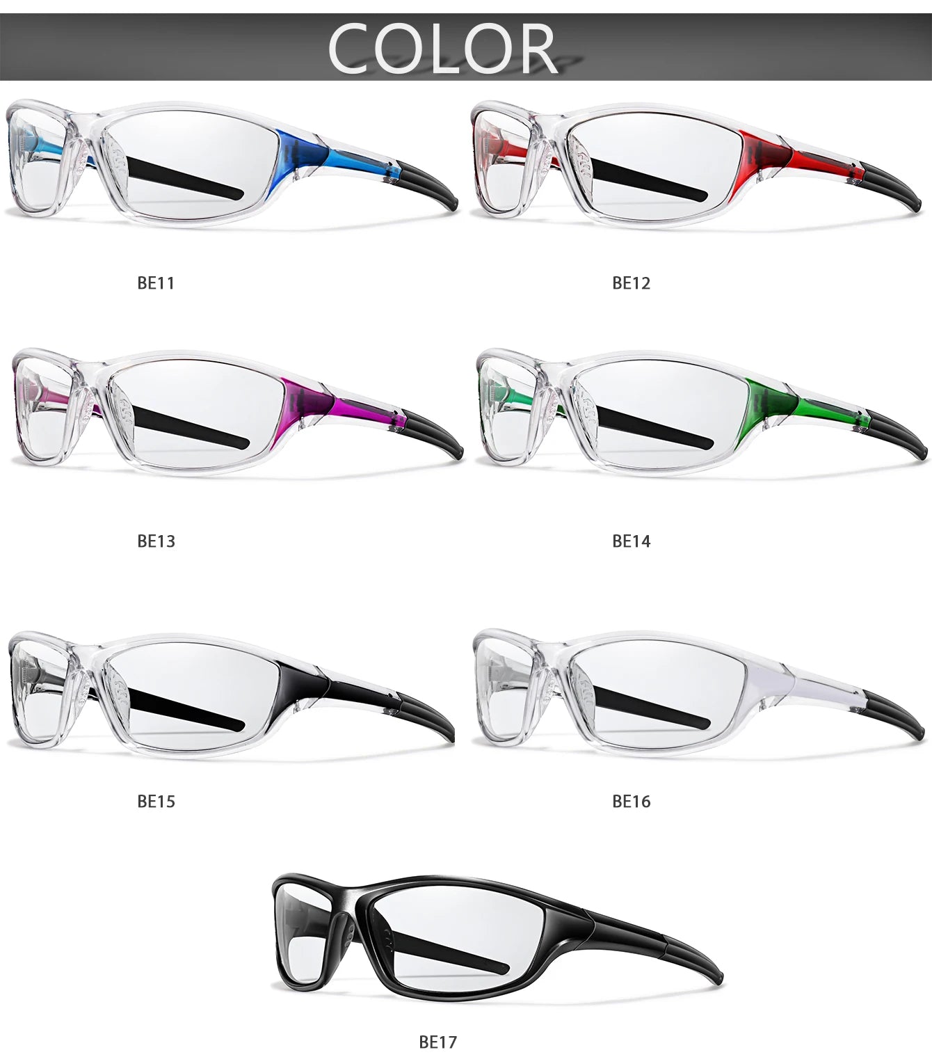 New Style Photochromic Cycling Eyewear Men Women MTB Bike Running Fishing Glasses Comfortable Brand Bicycle Goggles UV400