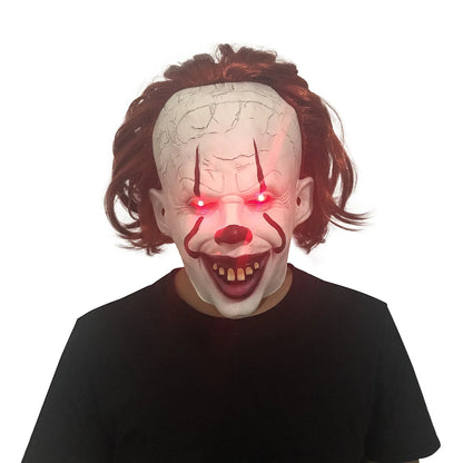 Halloween Mask Luminescent Stephen King's It Mask Pennywise Horror Clown Joker Mask Clown Mask Halloween Cosplay Costume Props