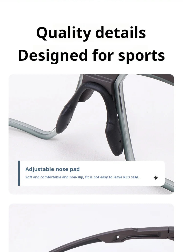 MOMOJA Cycling Glasses Integrated Windproof Goggles Football Badminton Basketball Men and Women Sports Prescription Glasses T11