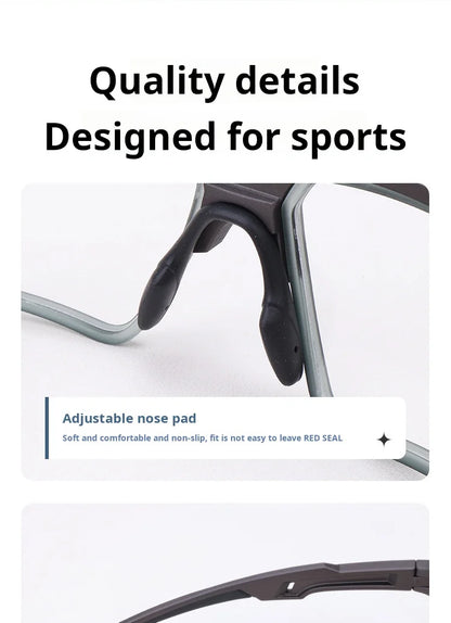 MOMOJA Cycling Glasses Integrated Windproof Goggles Football Badminton Basketball Men and Women Sports Prescription Glasses T11