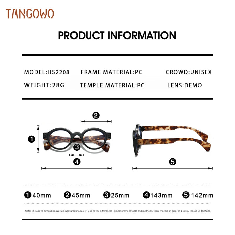 TANGOWO Optical Glasses Woman Myopia Eye Glass for Man Lunette De Lecture Femme Men's Eyeglasses Blue Light Lenses to Read Style