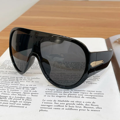 New Fashon Oversized One-piece Shield Sunglasses For Women Men Big Windproof Sports Sun Glasses Men Trendy Shades UV400 Eyewear