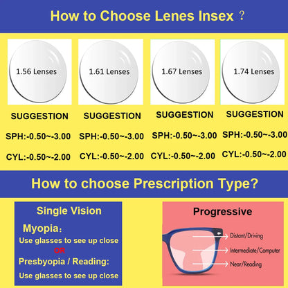 Vintage Big Frame Square Reading Glasses Women Men Fashion Brand Prescription Eyeglasses Transparent Computer Blue Light Glasses