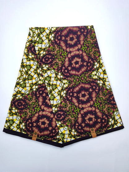 Ankara Fabric African Real Wax Print Fabric 100% Cotton High Quality 6 Yards African Fabric for Party Dress Nigeria