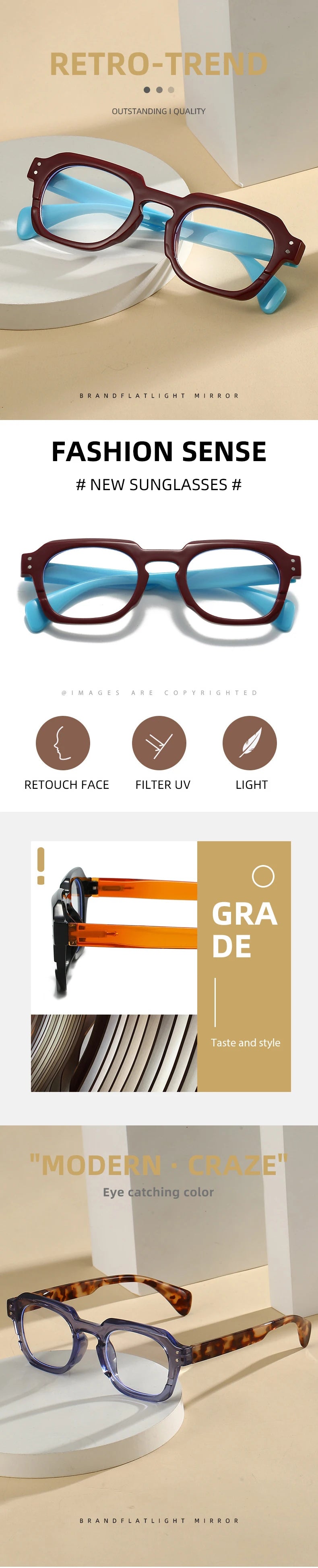 TANGOWO Blue Light Blocking Glasses for Men Lunette De Lecture Femme Reading Glass Man Eyeglass Frames Women Myopia Lenses Woman