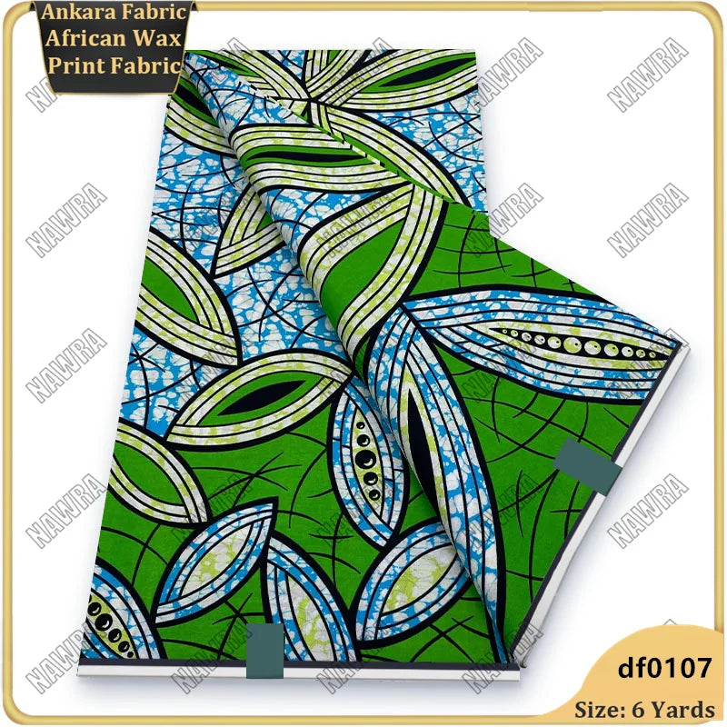 Fashionable African Real Wax Print Fabric 2026 Latest Design Ankara Wax Fabric Soft 100% Cotton Pagne Women Dress Loincloth ﻿