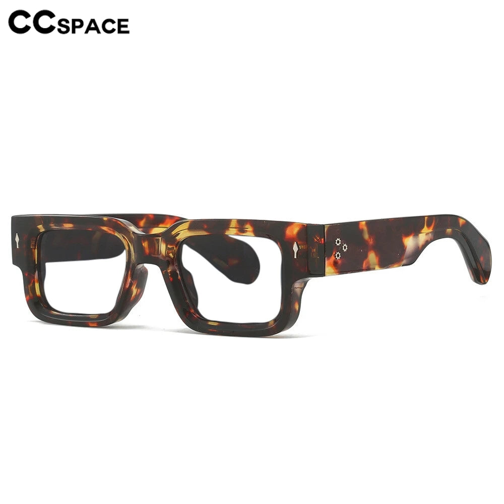 Luxury Brand Square Reading Glasses Men Women Retro Rivet Resin Optical Presbyopic Eyeglasses Custom Diopter +50~+600 #302032