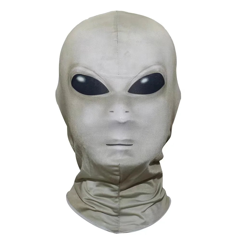 New Alien Halloween Mask Alien Role Play Costume Party, Humorous and Funny Alien 3D Adult Full Face Mask