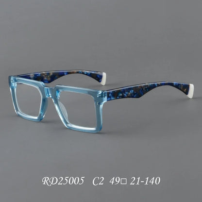 New In 2024 Plate Eyeglass Frame Retro Square Men's Eyeglass Frame Fashionable Optical Prescription Eyeglass Frame Women 25005