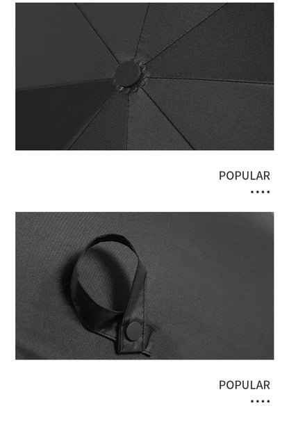 Folding Ninja Sword Umbrella Windproof UV Block Parasol Demon Slayer Real Japanese Katana Samurai Sabre Umbrella Black Parasol