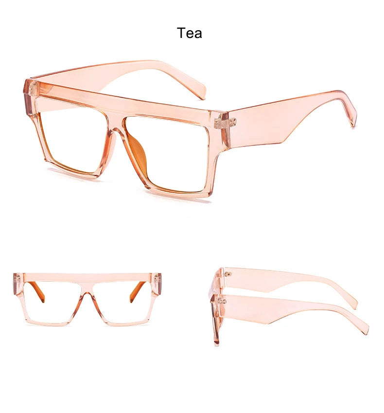 Square Reading Glasses Women Men Luxury Brand Magnifying Oversized Eyeglasses +1.5 +3 +6 Fashion Retro Blue Light Glasses
