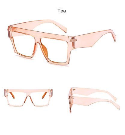 Square Reading Glasses Women Men Luxury Brand Magnifying Oversized Eyeglasses +1.5 +3 +6 Fashion Retro Blue Light Glasses