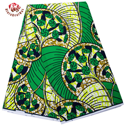 African Fabric Cloth By The Yard 3/6 Yards Ankara Print Wax Fabric for Party Dress Making and Sewing FP6625