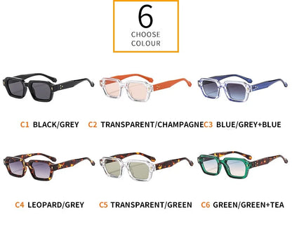 New Fashion Small Square Sunglasses For Women Men Modern Design Retro Double Color Frame Sun Glasses Shades UV400 Eyeglasses