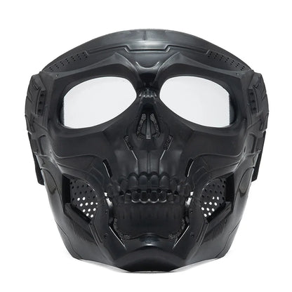 Cycling Colored Goggle Motorcycle Skull Skeleton Mask Windproof Full Face Mask Paintball Game Tactical Protection Helmet Mask