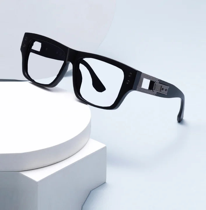 Retro Square Thick Frame Anti Blue Light Reading Glasses Men Finished Prescription Optical Glasses Brand Design Classic Readers