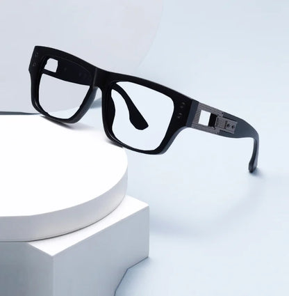Retro Square Thick Frame Anti Blue Light Reading Glasses Men Finished Prescription Optical Glasses Brand Design Classic Readers