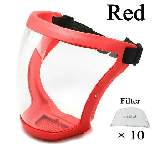 6 Colors Transparent Face Mask Full Face Shield Safety Glasses Eye Protection Windproof Dustproof Anti-splash Kitchen Tool New