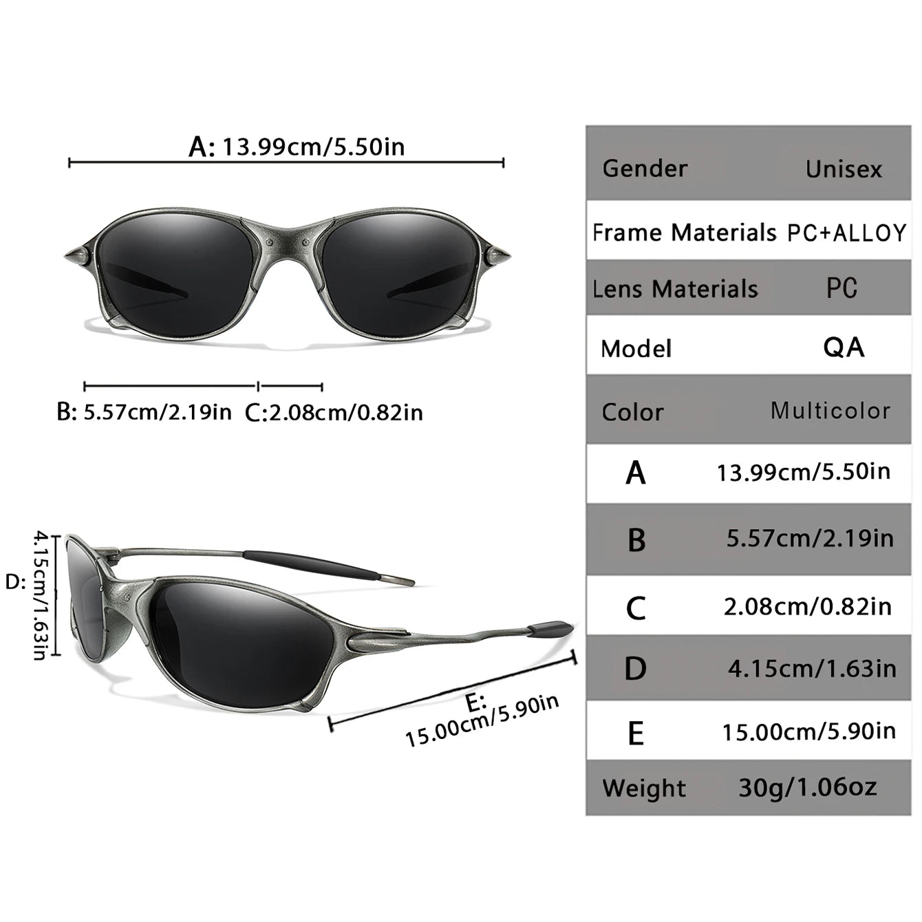 Men Women Sunglasses Metal and Plastic Light weight Frame UV400 Outdoor Sports Fishing Cycling Running, Hiking, Driving Goggles