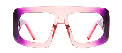 Big Square Anti Blue Light Reading Glasses Elegant Luxury Green Purple Gradient Eyeglasses Frames Prescription Hyperopia Eyewear