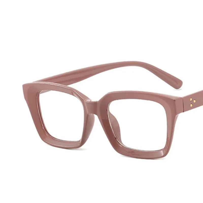 Retra Square Concave Frame Clear Lens Glasses Ultra Light Myopia Nerd Spectacles Degree 0 -0.5 -1.0 -2.0 -3.0 -4.0 to -6.0