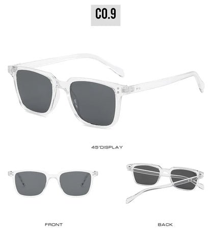 Rectangle Tony Stark Sunglasses Men Blue Lens Brand Designer Fashion Iron Man Glasses Vintage Oculos De Sol Masculino