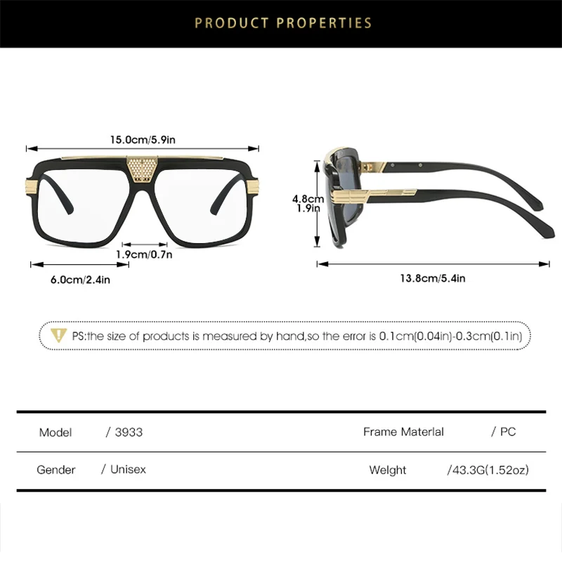 150mm Square Large Frame Reading Glasses Men Women Finished Anti Blue Light Prescription Optical Glasses Customized Diopter +1.5