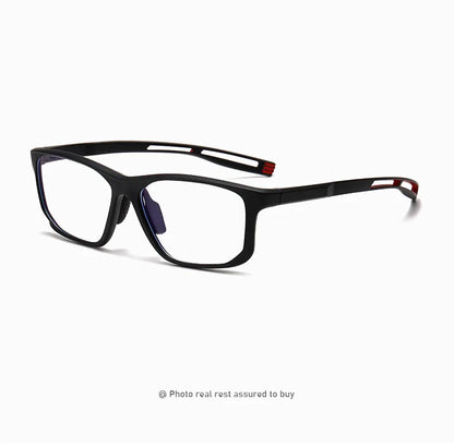 YIMARUILI Ultra-light TR90 Sports Glasses Men and Women Outdoor Cycling Fashion Square Optical Prescription Eyeglasses Frame 300