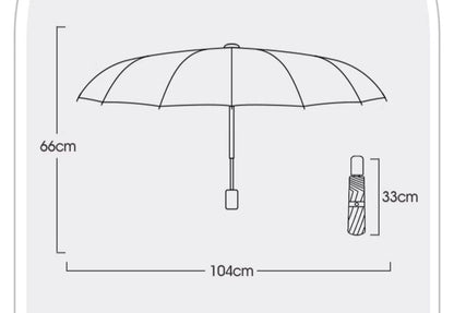 72 Bone Super Strong Windproof Automatic Folding Reinforced Large Rainproof Sun Protection   Women Men Umbrella