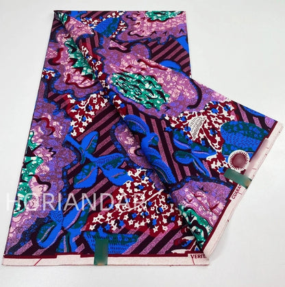 2026 Grand Super Original African Wax Fabric High Quality Nigerian Print Ankara Fabric For Sewing 6 Yard Women Dress 100% Cotton