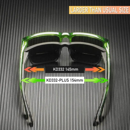 KDEAM Extra Large Size PLUS Women's Polarized Sunglasses for Men Driving Photochromic Night Vision Sun Glasses Suit for Big Face