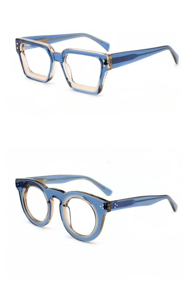 Acetate Reading Glasses Men Women High Quality Eyeglasses Retro Optical Presbyopic Eyewear Dioptric +50~+600 -50~-600
