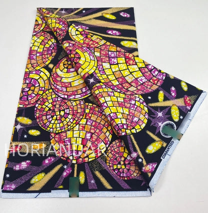 2026 Grand Super Original African Wax Fabric High Quality Nigerian Print Ankara Fabric For Sewing 6 Yard Women Dress 100% Cotton