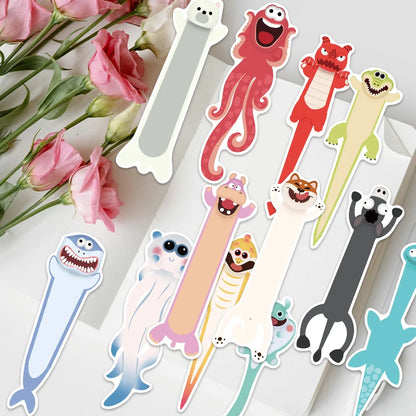 30pcs Funny Cute Cartoon Animals Paper Bookmarks For Library Office Students Readers Book Journal Page Marker