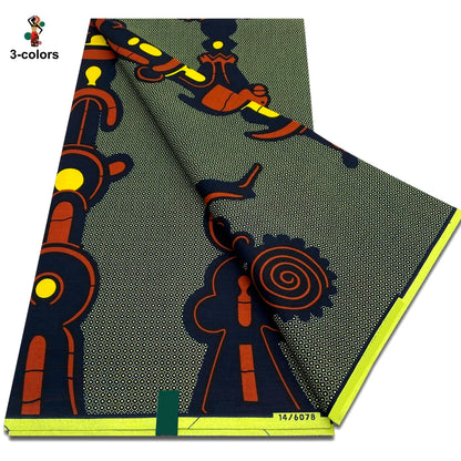 2025 Veritable Wax Guaranteed Real Wax Print Fabric dutch hollandais Pagne African Wax Fabric 6 yards