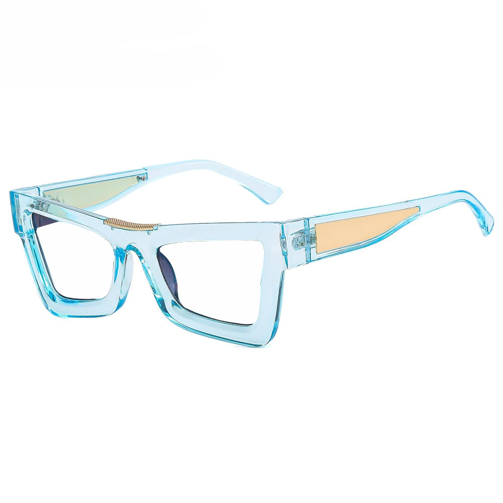 Fashion Personality Colorful Cat Eye Reading Glasses Women Men Luxury Big Frame Anti Blue Light Glasses Presbyopia Eyeglasses