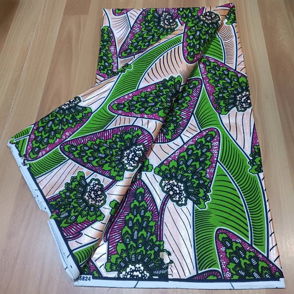 2022 New Hot Sale African Wax Fabric Cotton Material Nigerian Ankara Block Prints Batik Dutch High Quality Sewing Cloth