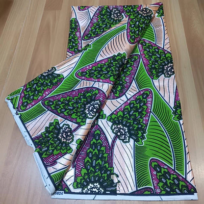 2022 New Hot Sale African Wax Fabric Cotton Material Nigerian Ankara Block Prints Batik Dutch High Quality Sewing Cloth
