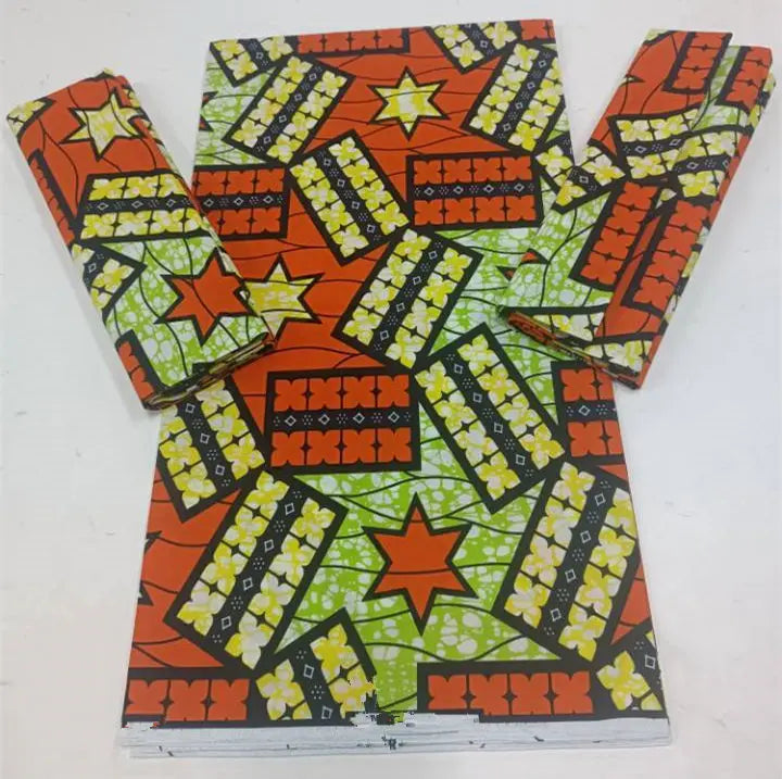 2023 Guaranteed Veritable Super Hollandais African Wax Fabric 100%Cotton 6 yards Original Ankara Block Print Pattern Africa