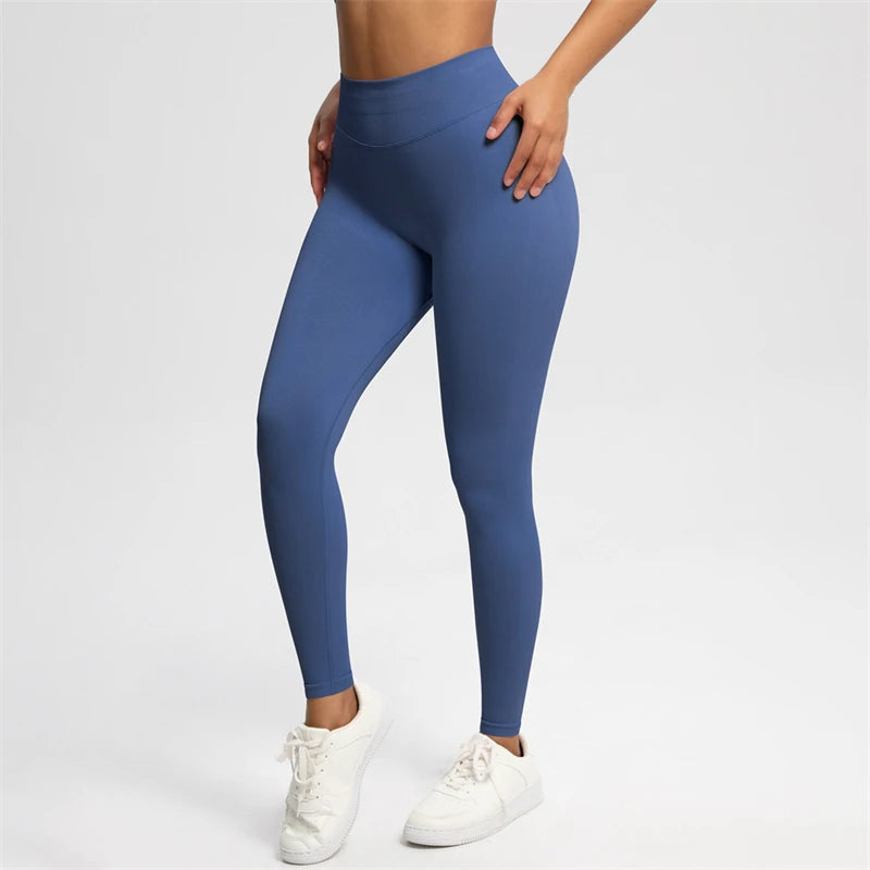 2025 Bum Shaping Leggings Impact Women Seamless Sports Yoga Pants Low Ribbed Band Gym clothes Fitness Workout Scrunch Butt Tight