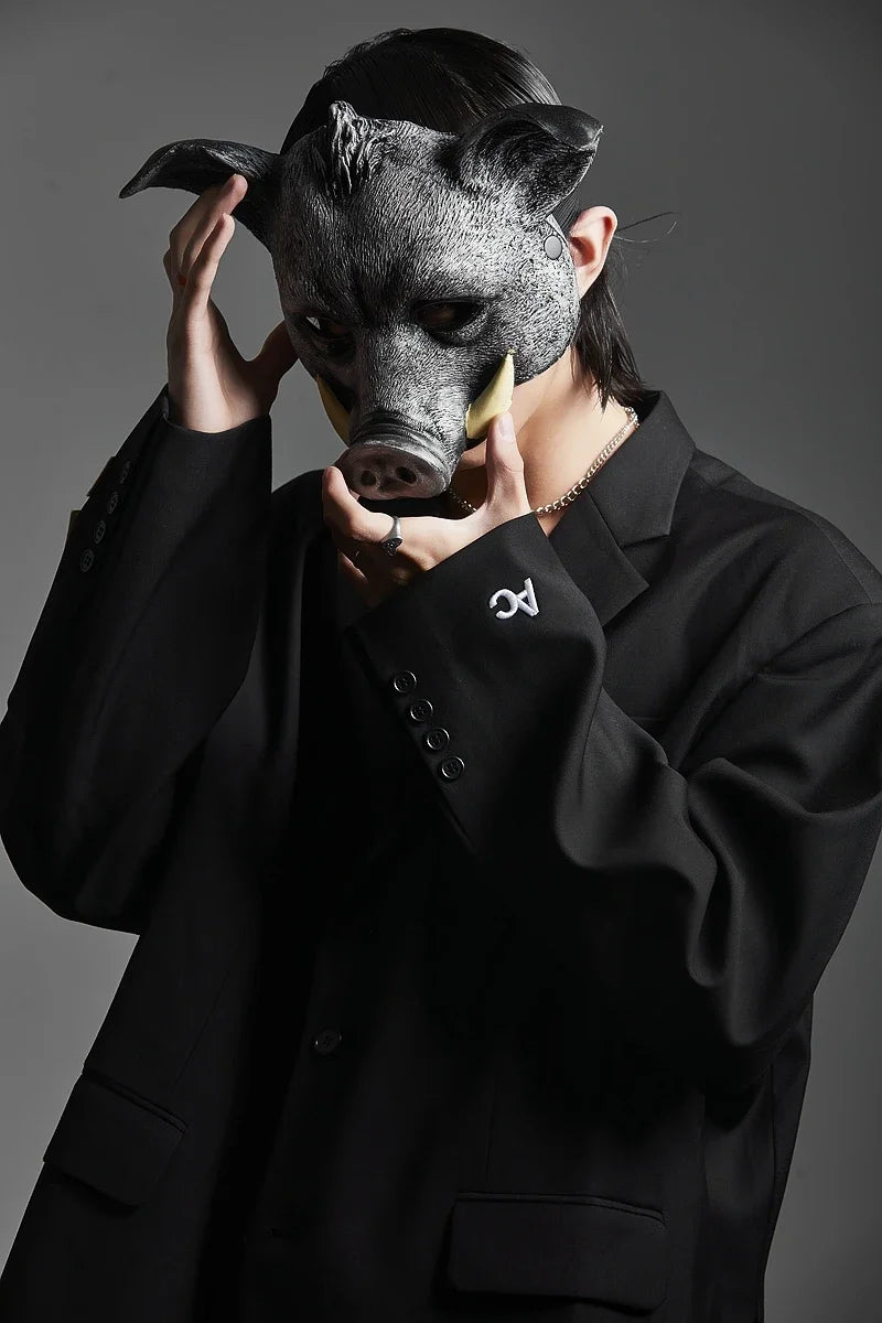 Pig Mask Comfortable Animal Wild Boar Mask for Men LARP Event Women Masquerade Carnival Costume Stage Easter Party Props