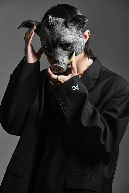 Pig Mask Comfortable Animal Wild Boar Mask for Men LARP Event Women Masquerade Carnival Costume Stage Easter Party Props