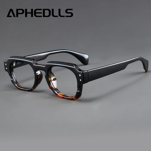 Korean Style Trendy Retro Square Irregular Glasses Frame Versatile Anti-Blue Light Glasses for Men and Women