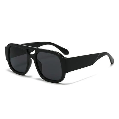 1-piece retro double-bridge fashion glasses, unisex, suitable for daily wear