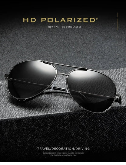 Luxury Photochromic Pilot Polarized Sunglasses Men Women Driving Chameleon Sun Glasses Change Color Day And Night Eyewear