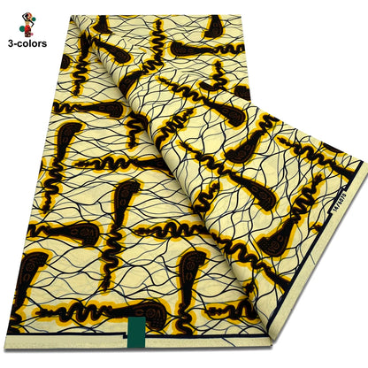 2025 Veritable Wax Guaranteed Real Wax Print Fabric dutch hollandais Pagne African Wax Fabric 6 yards